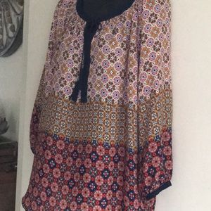 3/4 sleeve peasant blouse